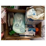 Boxes of Medical Supplies x 4 & Heating Pad- SB