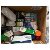 Boxes of Medical Supplies x 4 & Heating Pad- SB