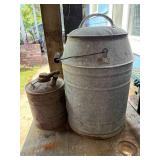 5 Gallon Metal Water Can/ 1/2 Gallon Metal Gas Can- CP1T
