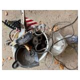 5 Gallon Bucket of Miscellaneous w/ Socket Set/ Heat Lamp- CP1T