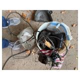 5 Gallon Bucket of Miscellaneous w/ Socket Set/ Heat Lamp- CP1T