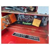 Holley Equipment Tool Box w/ Chain Saw Chain/Dremel & Tools- CP1T