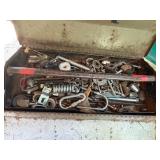 Metal Tool Box w/ Miscellaneous Hardware- CP1T