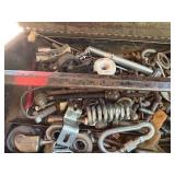 Metal Tool Box w/ Miscellaneous Hardware- CP1T