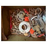 Metal Tool Box w/ Miscellaneous Hardware- CP1T