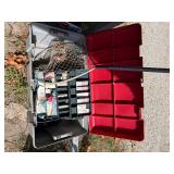 Plastic Tackle Box w/ Tackle & Fish Net- CP2