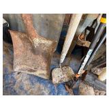 10 Miscellaneous Garden Tools w/ Shovels/ Rakes/ Ax- CP2