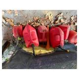 Gas Cans x 6/ Funnel x 1- C1
