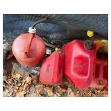 Gas Cans x 6/ Funnel x 1- C1