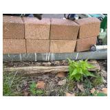 Border Bricks (ONLY) @ two locations (West & East edge of Carport)- C2