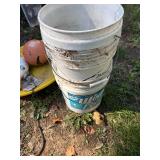 Sled Disc/ 5 Gallon buckets/ Balls/ Bat/ Bowling Pin- C2