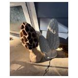 Concrete Mushroom Yard Statues x 3- P