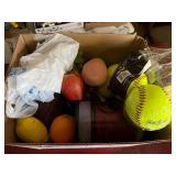 Soft Balls/ KC Football/ Fake Fruit & Cup Box- SWB