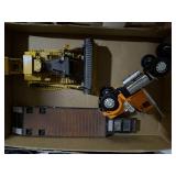 Semi Tractor & Trailer/ Cat Bulldozer Toy- SWB