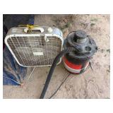 Master Mechanic 6 Gallon Canister Shop Vacuum/ Box Fan- CP2