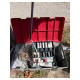 Plastic Tackle Box w/ Tackle & Fish Net- CP2