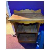 WOOD NIGHT STAND- K ST BR