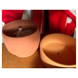 TERRA COTTA POTS X 3- FR