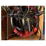 XBOX 360, GAMES & RACE WHEEL X 2- FR