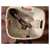 LAUNDRY BASKET/ CANDY JAR/ FORK & SPOON WALL DECOR- FR