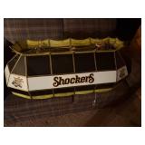 WU SHOCKERS POOL TABLE STAIN GLASS LIGHT- FR