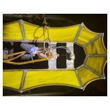 WU SHOCKERS POOL TABLE STAIN GLASS LIGHT- FR