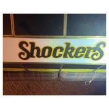 WU SHOCKERS POOL TABLE STAIN GLASS LIGHT- FR