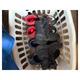 LAUNDRY BASKET W/ HUNTING BOOTS/ WATER SHOES/ MORE- NBR