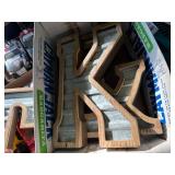 WOOD & TIN LETTERS ( T,K, &)- NBR
