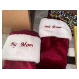 MR & MRS SANTA/ CHRISTMAS STOCKINGS X 2- SBR