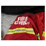 FIRE TRUCK SHELF/ KIDS PLASTIC FIRE SUITS- K ST BR