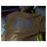 FIRE TRUCK SHELF/ KIDS PLASTIC FIRE SUITS- K ST BR