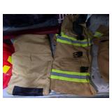 FIRE TRUCK SHELF/ KIDS PLASTIC FIRE SUITS- K ST BR