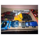 JEFF GORDON CAR/ VALVOLINE SEMI TRUCK & TRAILER/ TRUCK TOYS- TR