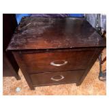 2 DRAWER SOLID WOOD NIGHT STAND- TR