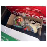 LITTLE MERMAID WATER GLOBE/ FIGURE/ CAROUSEL HORSES- TR