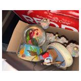 LITTLE MERMAID WATER GLOBE/ FIGURE/ CAROUSEL HORSES- TR