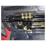 EASTR CK TRUMPET/ MUSIC STAND W/ SHEET MUSIC- TR