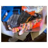 PLAY GUNS/ BASE BALL MITTS/ CARS- TR
