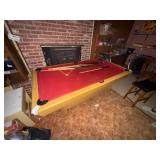 POOL TABLE W/ POOL STICKS- TR