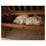 WOOD STORAGE BENCH- FR