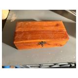 CEDAR BOX of COSTUME JEWELRY- FR