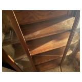 WOOD/ GLASS CURIO CABINET- FR