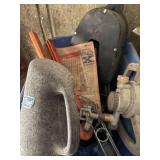 2 BOXES OF MISCELLANEOUS: SPRINKLER/ LEVEL/ TEA POT & MORE- WB