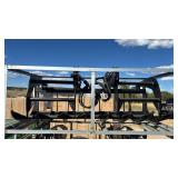Unused 72â Fork Grapple (for grass). Hydraulic Powered For Skid Steer.