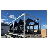 Unused 72â Fork Grapple (for grass). Hydraulic Powered For Skid Steer.