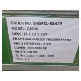 6x12m Galvanized Storage Shelter Frame C2040