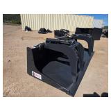 Unused 2025 JCT Heavy Duty Skid Steer Grapple Bucket 84\"