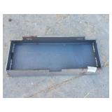 Mini skid steer mounting plate