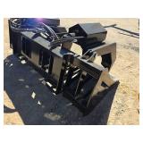 72-inch Skid Steer Hollow Wood Grabber Attachment